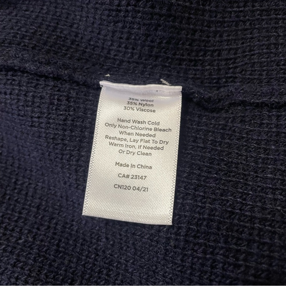 Talbots Women's Notch Collar Sweater Blazer Navy Size Small - Picture 5 of 10
